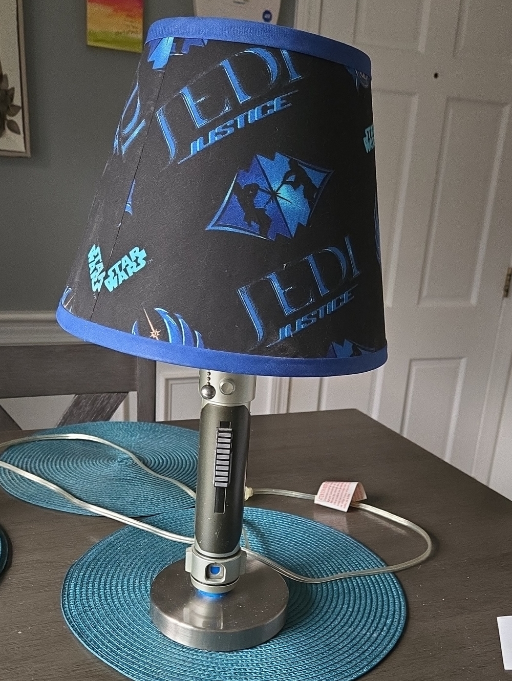 Star Wars Kids Blue Jedi Lampshade Lamp